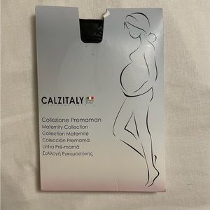 NWT Calzitaly Opague Maternity Pantyhose Size L